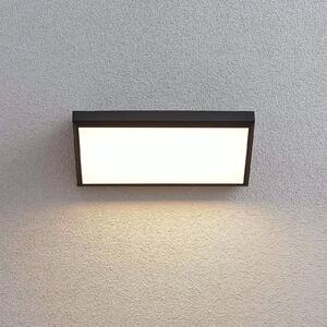 Vonkajšie nástenné svietidlo Lindby LED Abby, IP65, tmavosivé