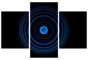 Modré kruhy - obraz (Obraz 90x60cm)