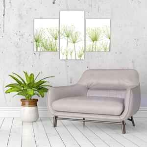 Obraz rastlín na bielom pozadí (Obraz 90x60cm)