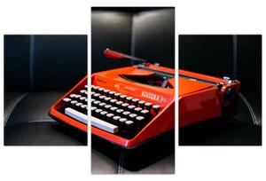 Obraz červeného písacieho stroja (Obraz 90x60cm)