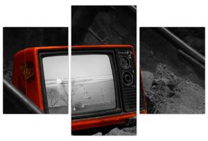 Obraz červené televízie (Obraz 90x60cm)