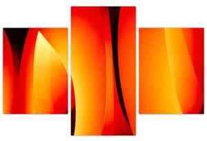 Oranžový abstraktný obraz (Obraz 90x60cm)