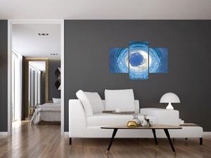 Moderný obraz - modrá abstrakcie (Obraz 90x60cm)