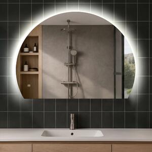 Moderné LED Polokruhové Zrkadlo - Štýlové Osvetlenie pre Kúpeľňu W221
