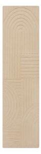 Béžový vlnený koberec behúň 60x230 cm Zen Garden – Flair Rugs