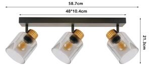 Brilagi - Bodové svietidlo HYGGE 2xE14/15W/230V čierna/dymová