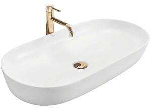 Rea Cleo, umývadlo na dosku 810x410x135 mm, biela lesklá, REA-U0563