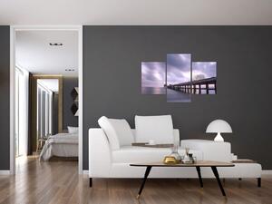 Obraz na stenu s mólom na mori (Obraz 90x60cm)