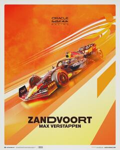 Umelecká tlač Oracle Red Bull Racing - Max Verstappen - Dutch Grand Prix - 2022, (40 x 50 cm)