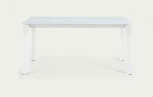 AXIS GLASS WHITE rozkladací jedálenský stôl 160 (220) cm