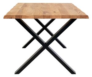 Jedálenský stôl TUELUN prírodná/čierna