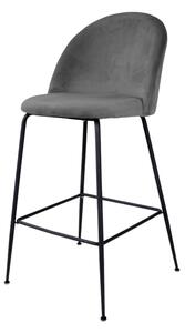 Barová stolička LOESONNI sivá/čierna