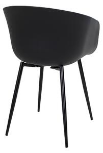 Jedálenská stolička RUDO čierna