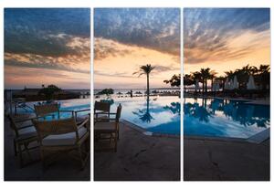 Obraz bazéna v Stredozemí (Obraz 120x80cm)