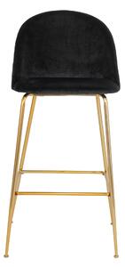 Barová stolička LOESONNI čierna/zlatá