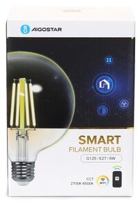 LED Stmievateľná žiarovka FILAMENT G125 E27/6W/230V 2700-6500K Wi-Fi - Aigostar