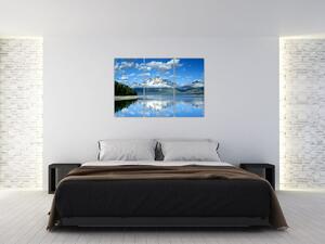 Obraz - zasnežené vrcholky hôr (Obraz 120x80cm)