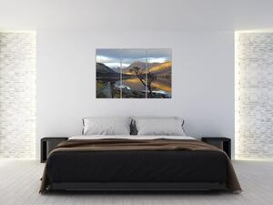 Obraz jazera medzi horami (Obraz 120x80cm)