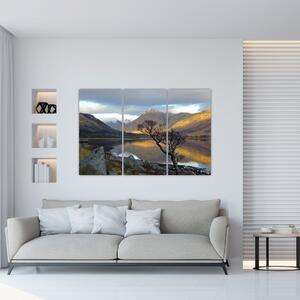 Obraz jazera medzi horami (Obraz 120x80cm)
