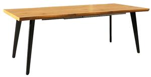 Signal Jedálenský stôl FRESNO dub/čierny rám 150(210)X90