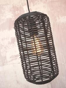 MUZZA Stropná lampa tanami 35 cm čierna
