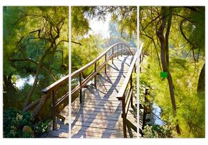 Moderné obraz - most cez vodu (Obraz 120x80cm)