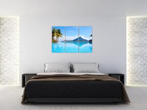Moderný obraz - raj pri mori (Obraz 120x80cm)
