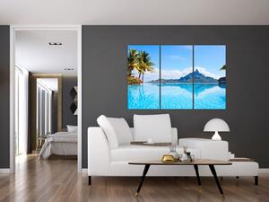 Moderný obraz - raj pri mori (Obraz 120x80cm)