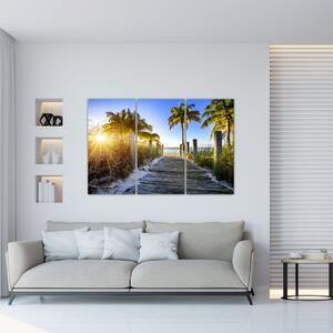 Moderný obraz do bytu - tropický raj (Obraz 120x80cm)