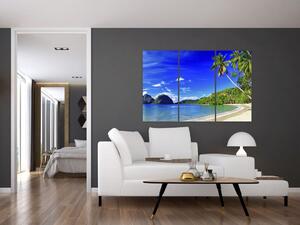 Obraz do bytu - piesočná pláž (Obraz 120x80cm)