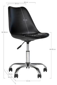Kancelárska stolička STOVONGIR čierna