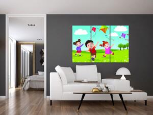 Deti na lúke - obraz na stenu (Obraz 120x80cm)
