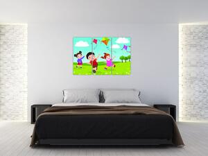 Deti na lúke - obraz na stenu (Obraz 120x80cm)