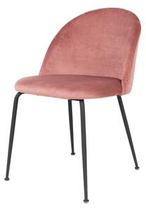 Jedálenská stolička GINUVI ružová/čierna