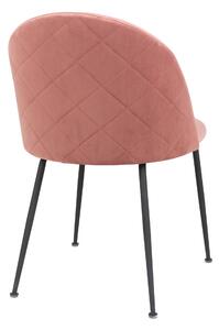 Jedálenská stolička GINUVI ružová/čierna