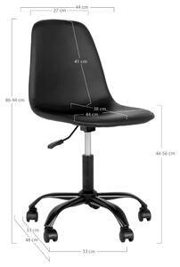 Kancelárska stolička KUS čierna