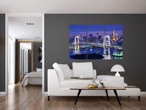 Obraz osvetleného mosta (Obraz 120x80cm)