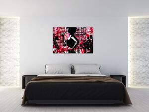 Pop-art obraz ženy (Obraz 120x80cm)