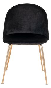 Jedálenská stolička GINUVI čierna/zlatá