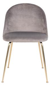 Jedálenská stolička GINUVI sivá/zlatá