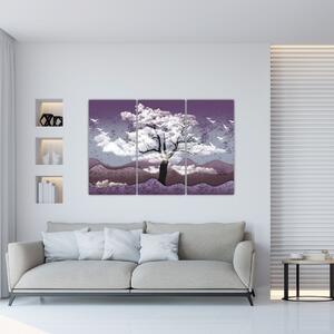Abstraktný obraz stromu (Obraz 120x80cm)