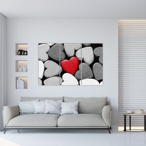 Červené srdce - obrazy na stenu (Obraz 120x80cm)