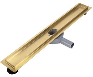 Rea Neox Pro, odtokový sprchový žľab 60cm, zlatá matná, REA-G2701
