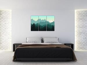 Obraz do obývačky - hory (Obraz 120x80cm)