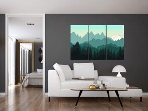 Obraz do obývačky - hory (Obraz 120x80cm)