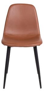 Jedálenská stolička KUS hnedá/čierna