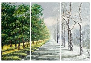 Obraz - leto a zima (Obraz 120x80cm)