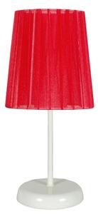 Moderná stolná lampa RIFASA - 1xE14, 40W, biela / červená
