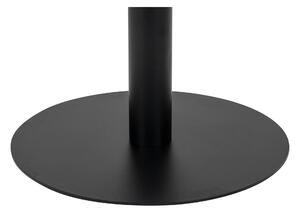 Jedálenský stôl BULZONU biely mramor/čierna