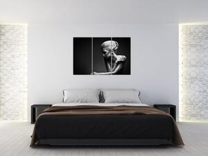Čiernobiely obraz ženy (Obraz 120x80cm)